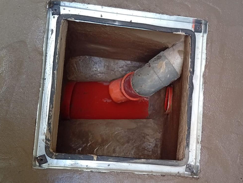 Construcción de arquetas de saneamiento en Torrelodones