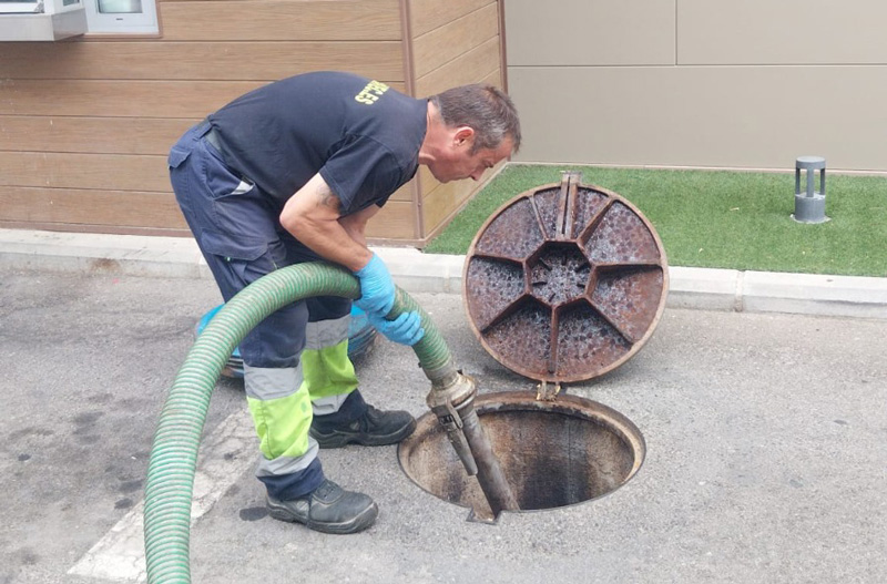 Desatascos en redes de saneamiento de Torrelodones